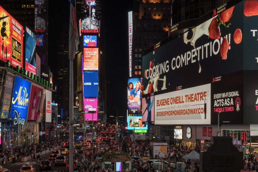 pesta tahun baru - new york