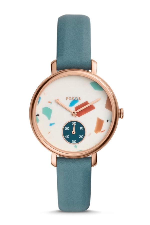 jam tangan Fossil Jacqueline Three-Hand Caribbean