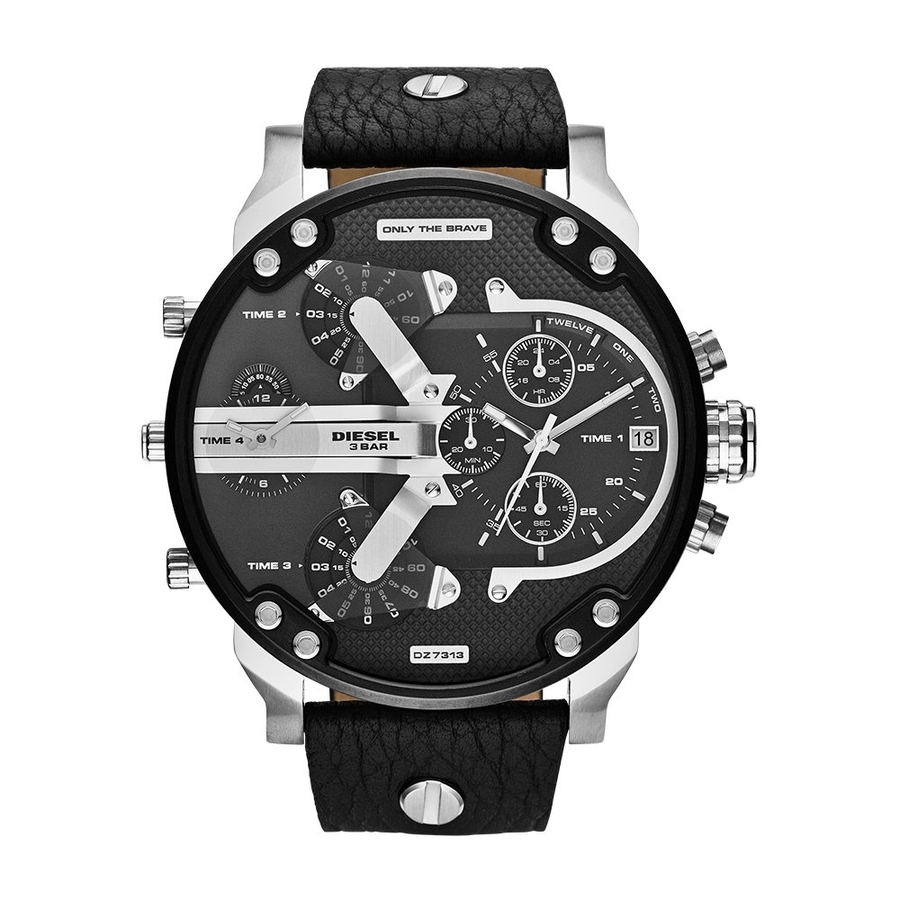 Diesel Mr Daddy 2.0 Chronograph Black Leather