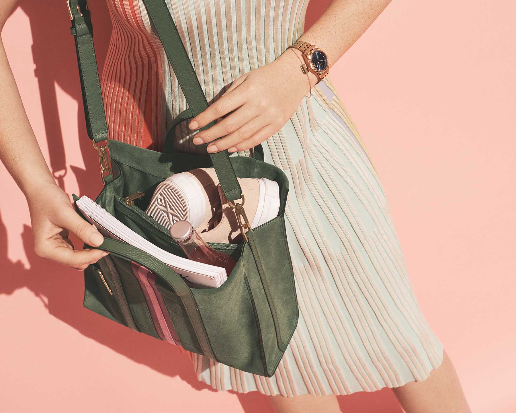 Fossil Carmen Shopper Aloe